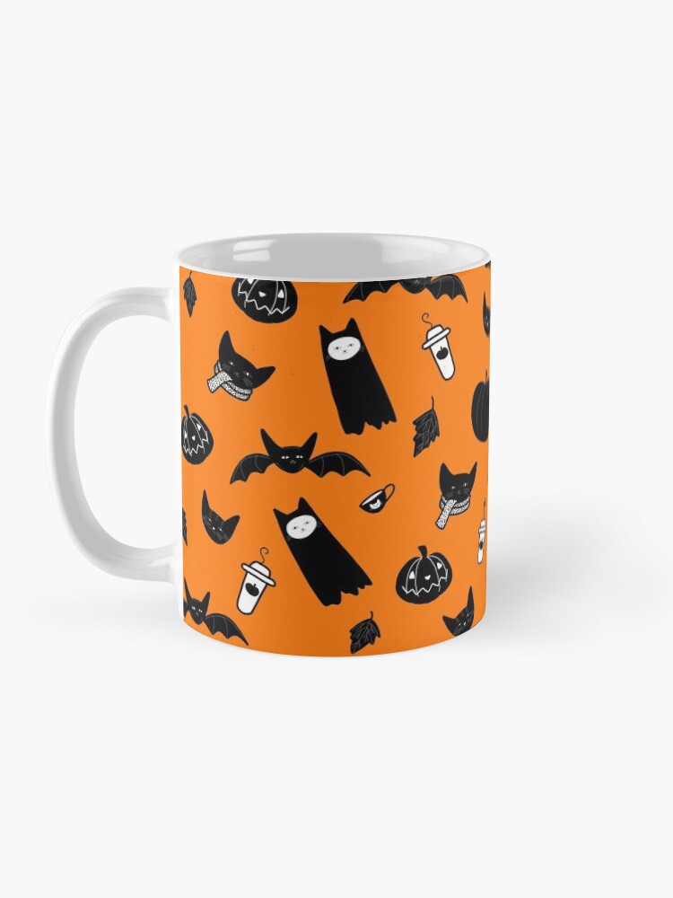 Alternate view of Spooky Halloween Cats and Coffee Mug
