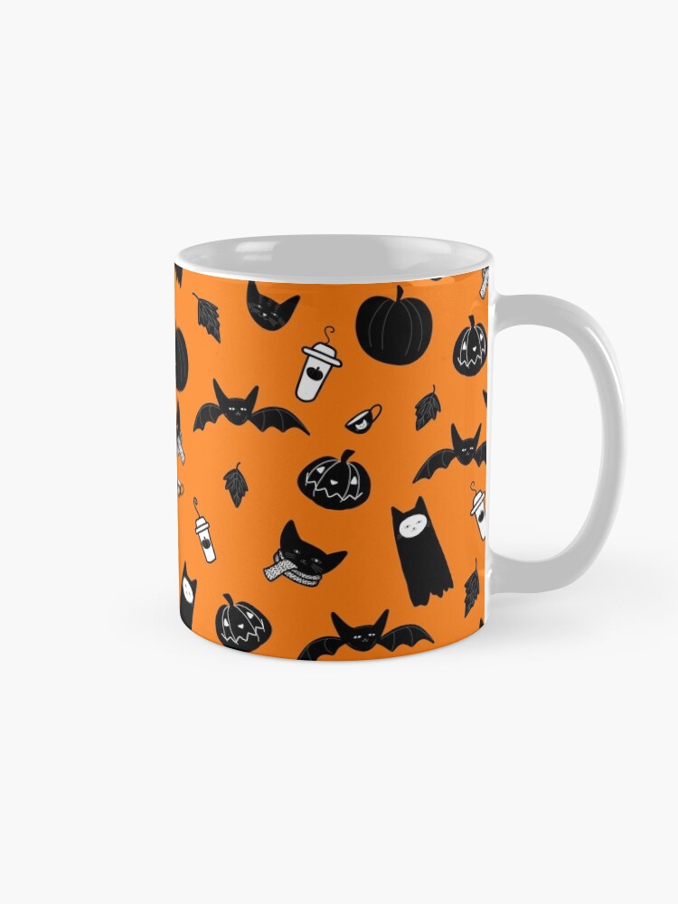 Alternate view of Spooky Halloween Cats and Coffee Mug