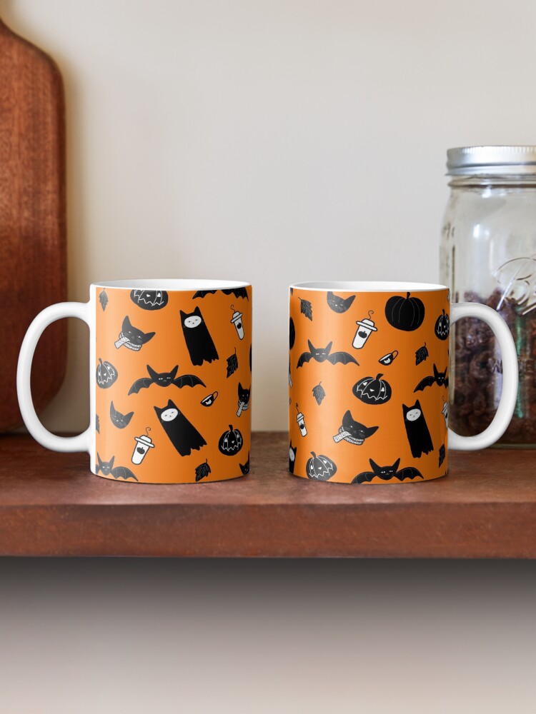 Alternate view of Spooky Halloween Cats and Coffee Mug