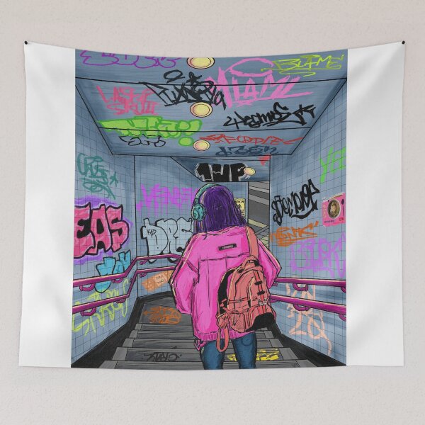 Item preview, way back (graffiti staircase) designed and sold by laserskull.