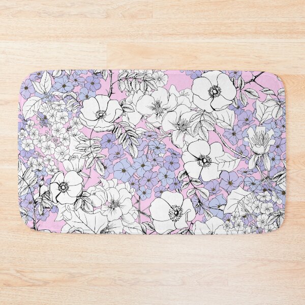 Item preview, Hydrangea and rosehip pink and blue flowers designed and sold by Olga Shashok.