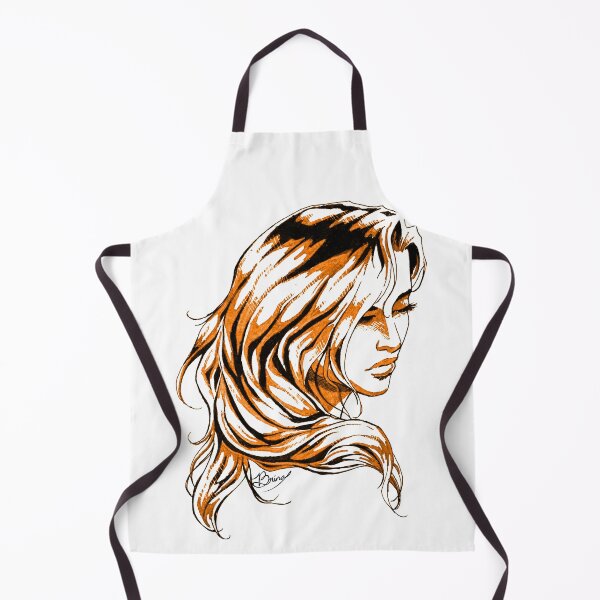 Item preview, Hair Swept over Shoulder in Orange designed and sold by Brina Williamson.