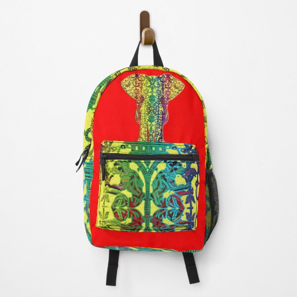 Item preview, Rainbow Yellow Elephant On Red designed and sold by Diego-t.