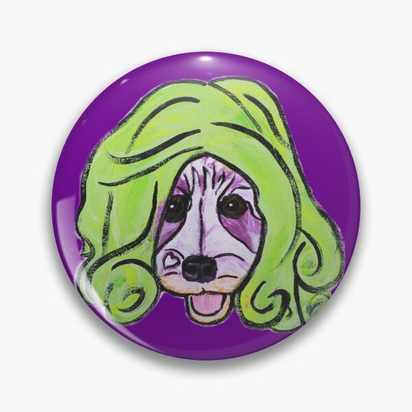 Item preview, Niño the Schnauzer in Green Wig designed and sold by Amanda A. Anthony.