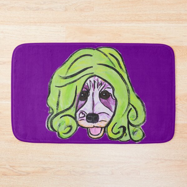 Item preview, Niño the Schnauzer in Green Wig designed and sold by Amanda A. Anthony.