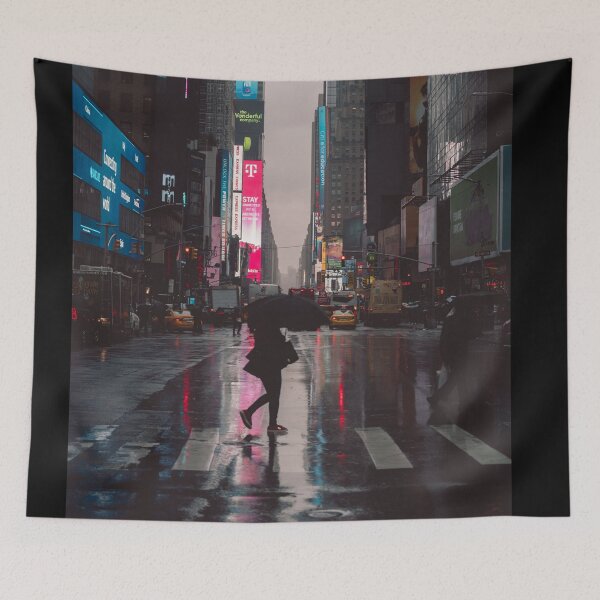 Item preview, rainy street designed and sold by laserskull.