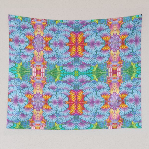 Item preview, The Skruncheeeze Blue Flower Funky Garden! designed and sold by knightfyer.