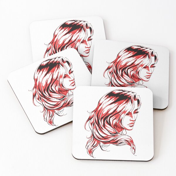Item preview, Hair Swept over Shoulder in Red designed and sold by Brina Williamson.