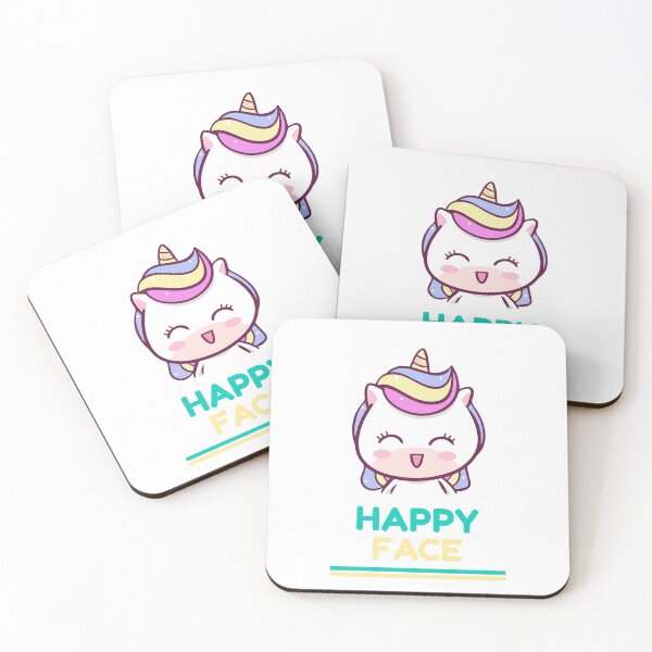 Item preview, Unicorn - Happy Face designed and sold by Kirumi Designs.