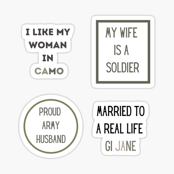 ARMY MILITARY HUSBAND Sticker