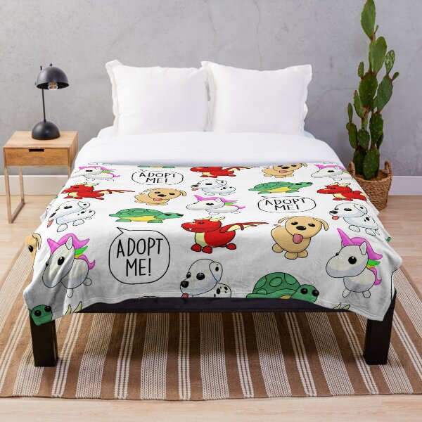 Adopt Me Throw Blankets Redbubble - roblox adopt me baby rooms