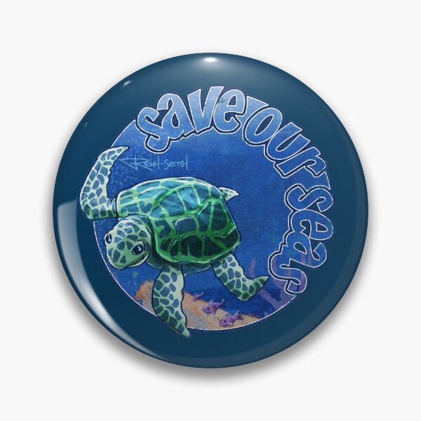 Item preview, Save Our Seas - Caribbean Sea Turtle designed and sold by reschasketch.