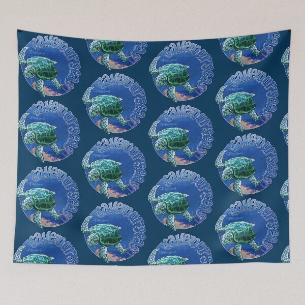 Item preview, Save Our Seas - Caribbean Sea Turtle designed and sold by reschasketch.