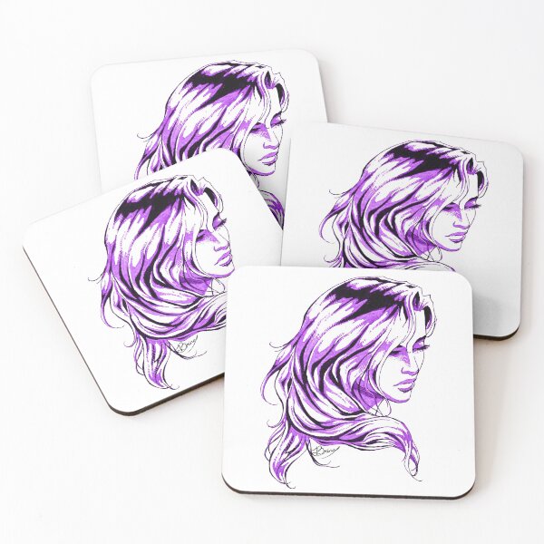 Item preview, Hair Swept over Shoulder in Purple designed and sold by Brina Williamson.