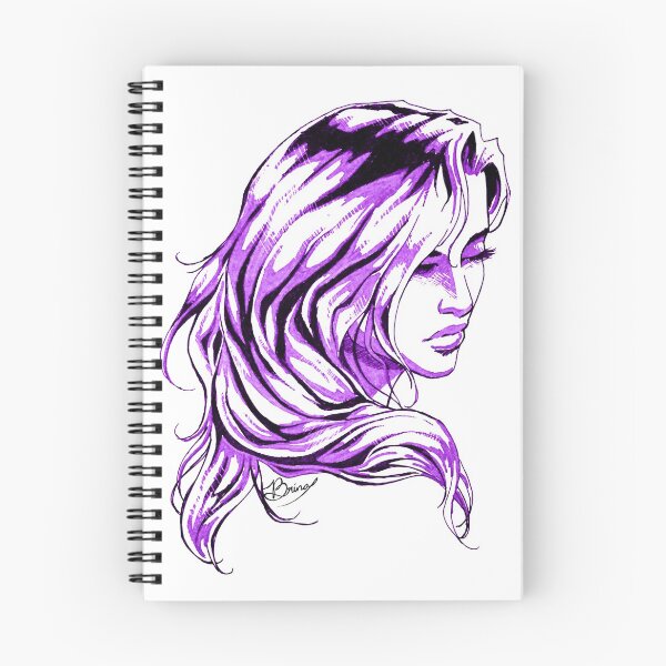 Item preview, Hair Swept over Shoulder in Purple designed and sold by Brina Williamson.