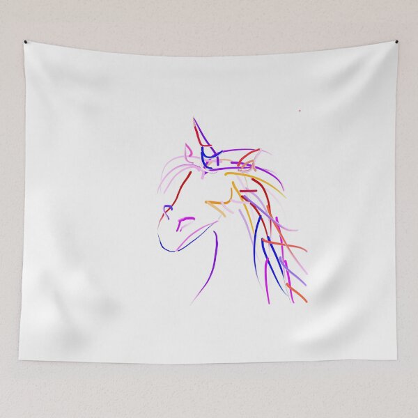 Item preview, Rainbow Unicorn Design by Cat Doss designed and sold by Cat Doss.