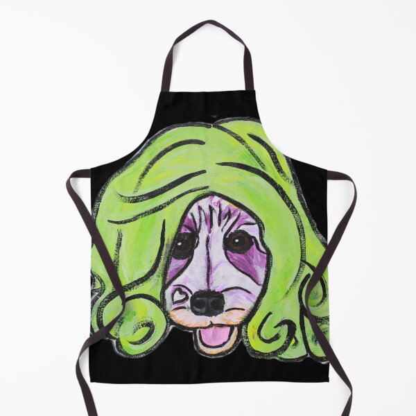 Item preview, Niño the Schnauzer in Green Wig II designed and sold by Amanda A. Anthony.