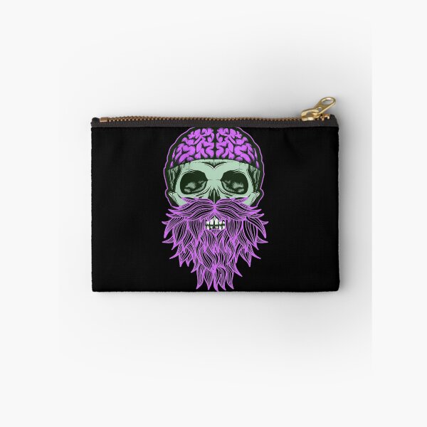 Item preview, Skull with Beard - Bearded Skull Pink designed and sold by Coder-T.