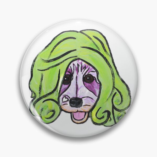 Item preview, Niño the Schnauzer in Green Wig III designed and sold by Amanda A. Anthony.