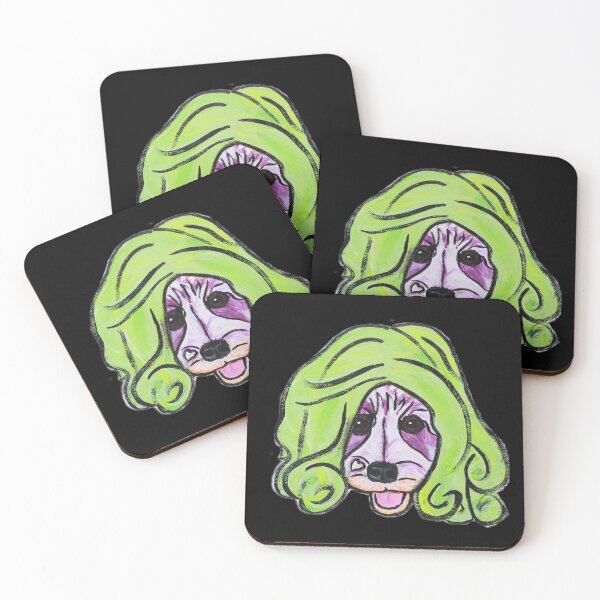 Item preview, Niño the Schnauzer in Green Wig III designed and sold by Amanda A. Anthony.