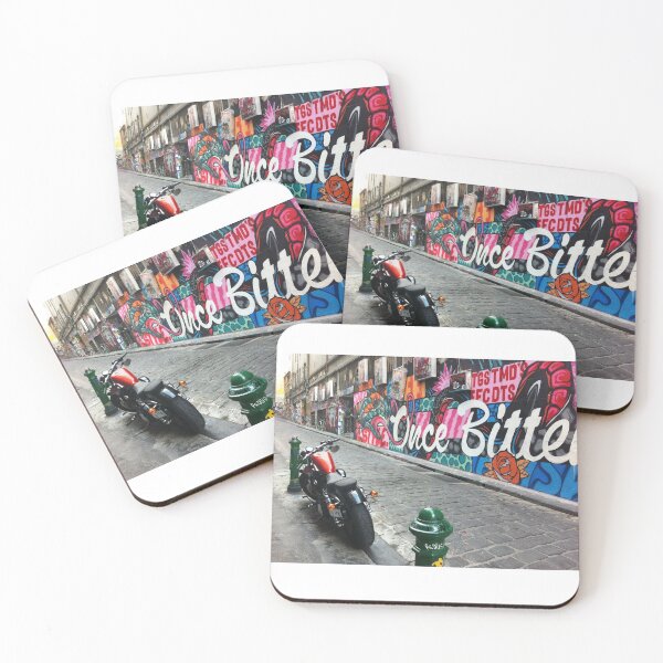 Item preview, Once Bitten ~ graffiti designed and sold by Roz McQuillan Fine Art & Photography.