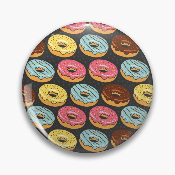 Item preview, Yummy Donut Pattern designed and sold by The Masked Designer.