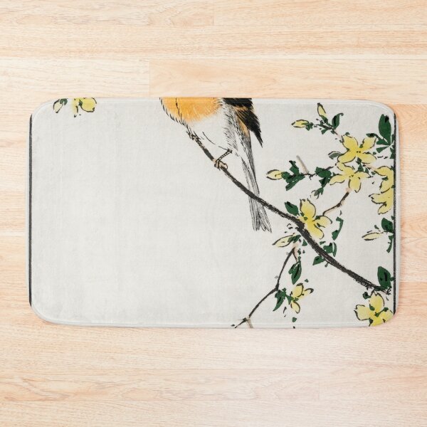 Item preview, japanese meadow bunting and golden ball illustration 41572328710 designed and sold by Bird-Lore.