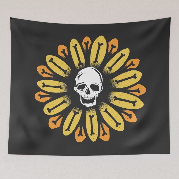 Item preview, Skullflower | Funny Halloween Skull Sunflower | Trick or Treat designed and sold by SLAG-Creative.