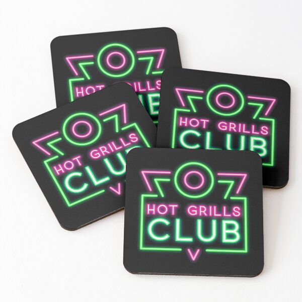 Item preview, HOT GRILLS CLUB NEON BBQ designed and sold by AndApArt.