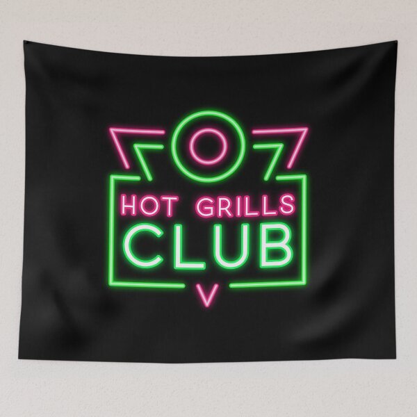 Item preview, HOT GRILLS CLUB NEON BBQ designed and sold by AndApArt.