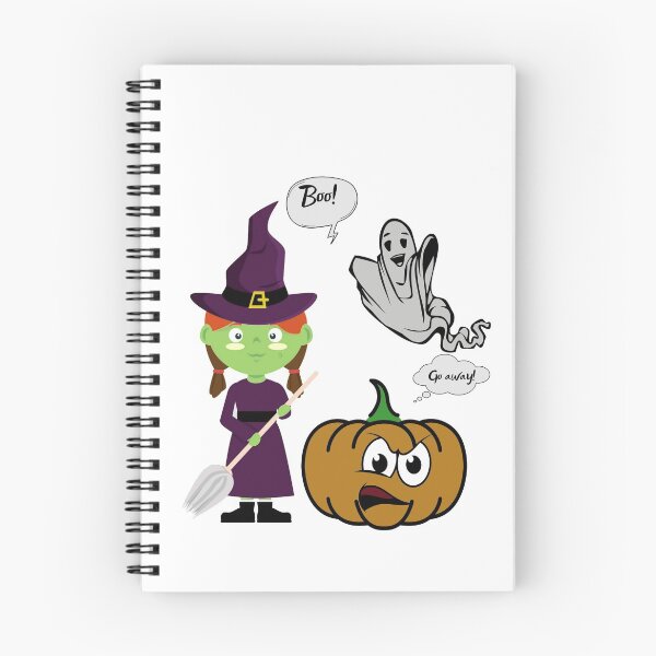Item preview, Fantasma aterrador, calabaza loca y una bruja verde designed and sold by LittleAngy.