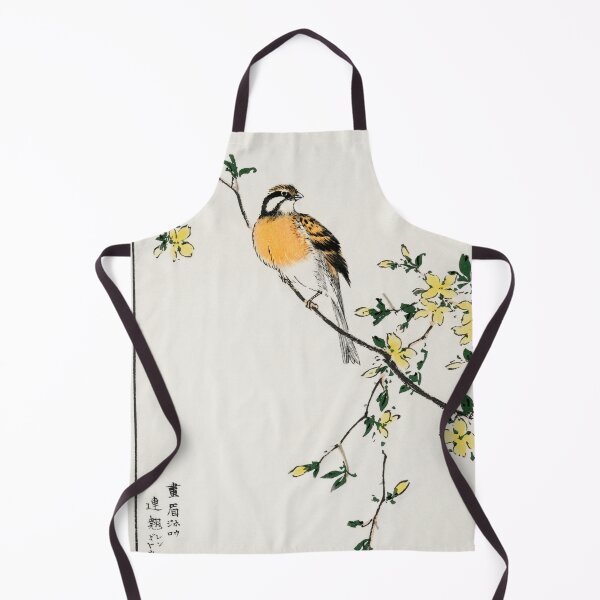 Item preview, japanese meadow bunting and golden ball illustration 41572328710 designed and sold by Bird-Lore.