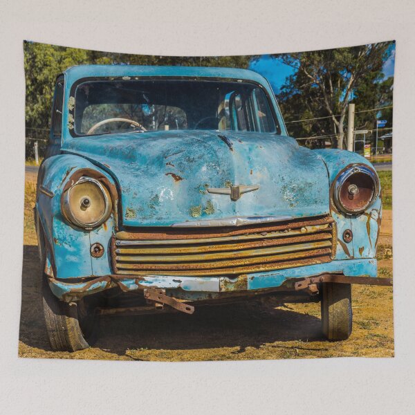 Item preview, Old Rusting Hillman - Maiden Gully, Victoria designed and sold by Steven Jodoin.