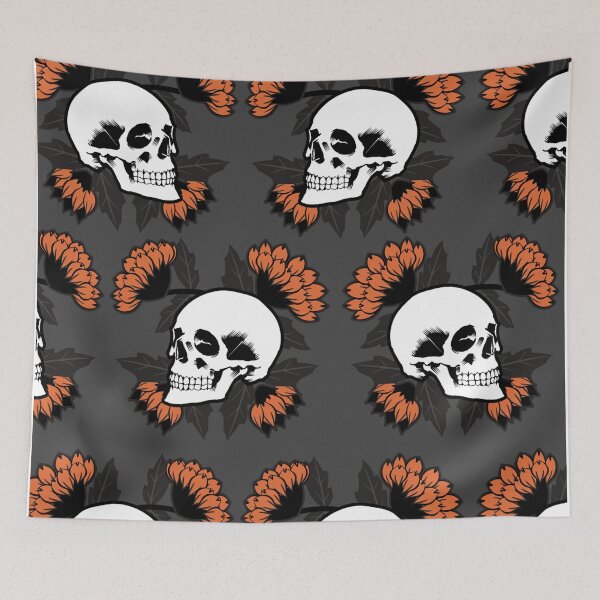 Item preview, Halloween Skulls Pattern designed and sold by PrintbyPatty.