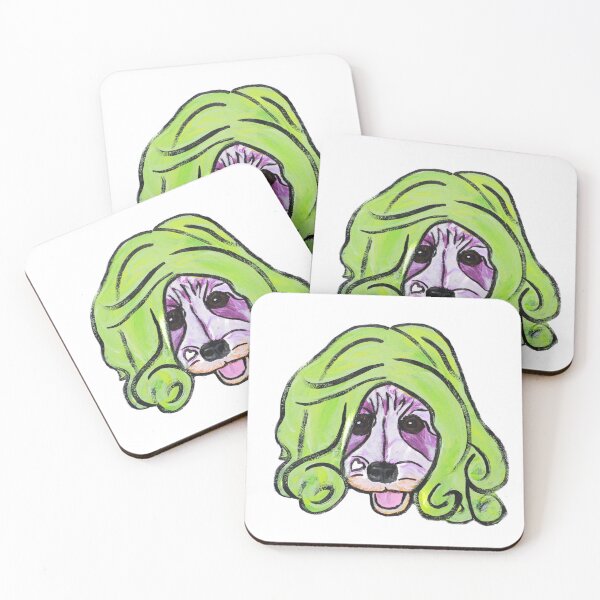 Item preview, Niño the Schnauzer in Green Wig IV designed and sold by Amanda A. Anthony.