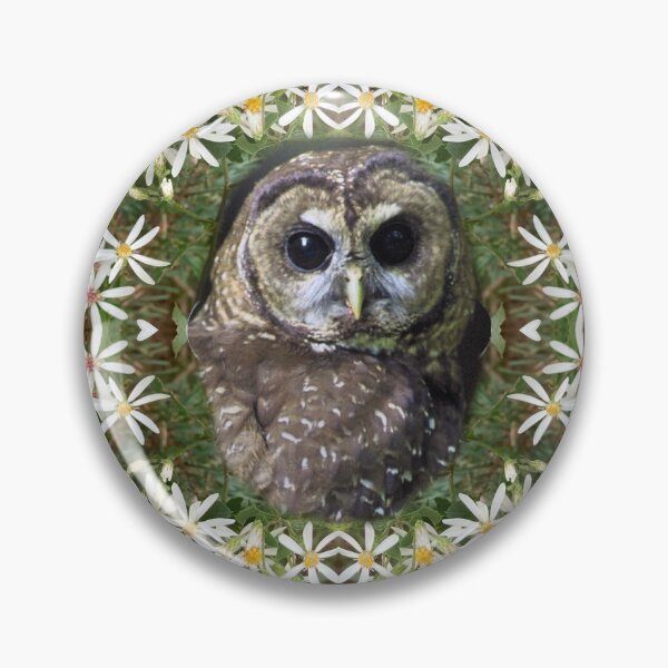Item preview, Majestic Owl Surrounded by Wildflowers designed and sold by Amanda1775.