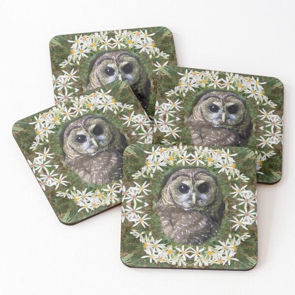 Item preview, Majestic Owl Surrounded by Wildflowers designed and sold by Amanda1775.