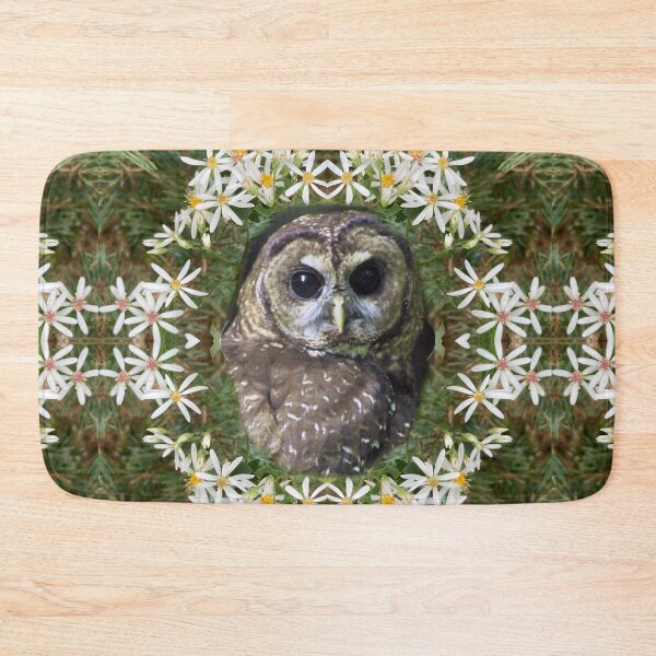 Item preview, Majestic Owl Surrounded by Wildflowers designed and sold by Amanda1775.