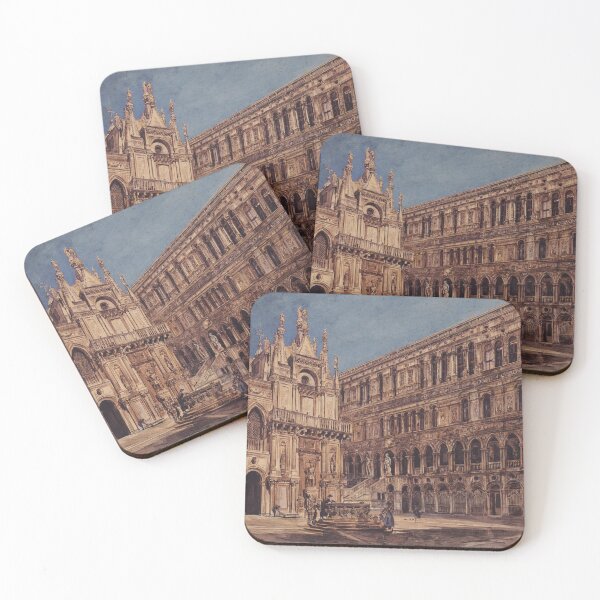 Item preview, The Courtyard of the Doge's Palace in Venice - Rudolf von Alt - 1867 designed and sold by CJET.