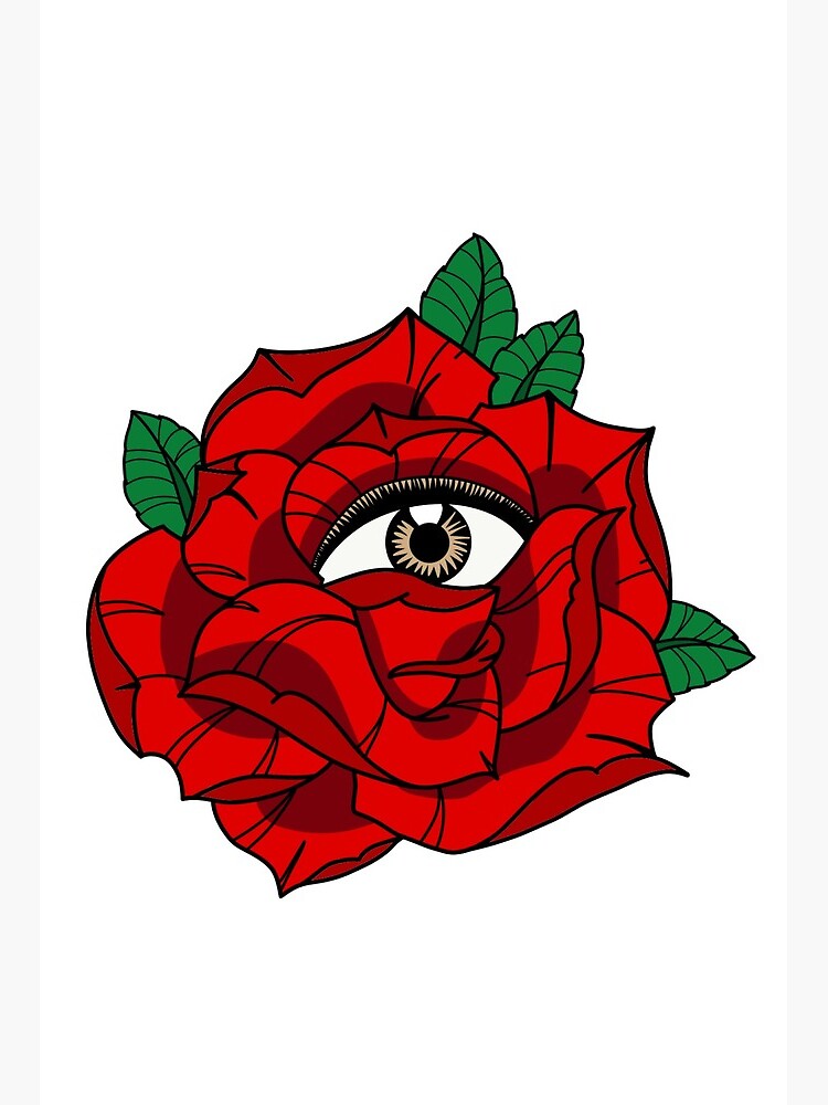 Rose All Seeing Eye Art Board Print for Sale by Dvs-612