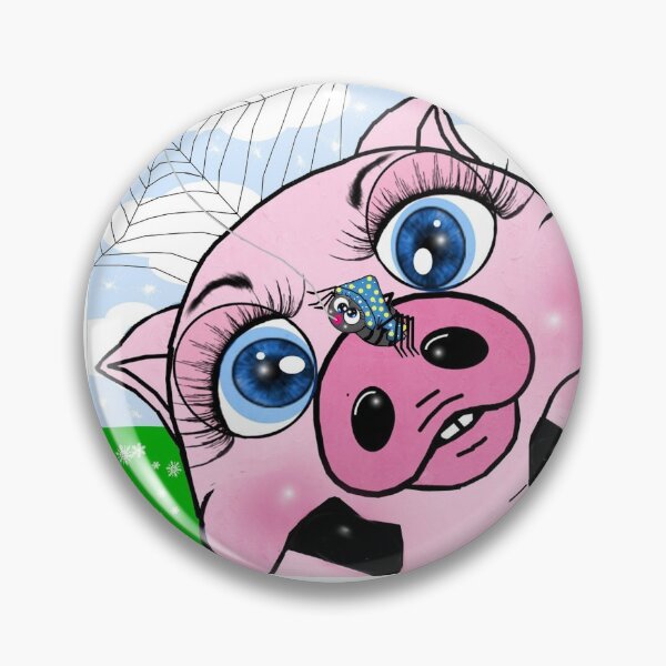 Item preview, Pink pig and spider  designed and sold by Shirley cute art .