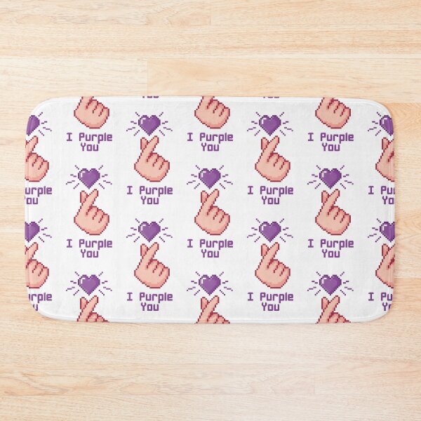 Item preview, I Purple You, pixel heart designed and sold by EvilSheet.