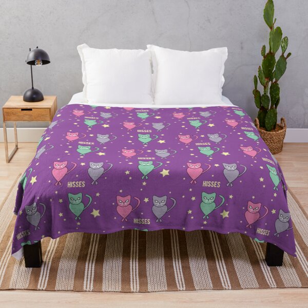 Item preview, Cute Kitty Cat Hisses(purple) designed and sold by usha5o.