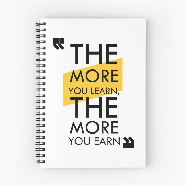 Item preview, The more you learn The more you Earn designed and sold by Luv-It.