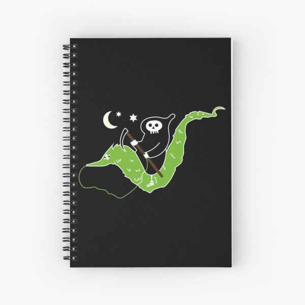 Item preview, Death riding worm on a string - Halloween cute grim reaper designed and sold by Craftaholic.