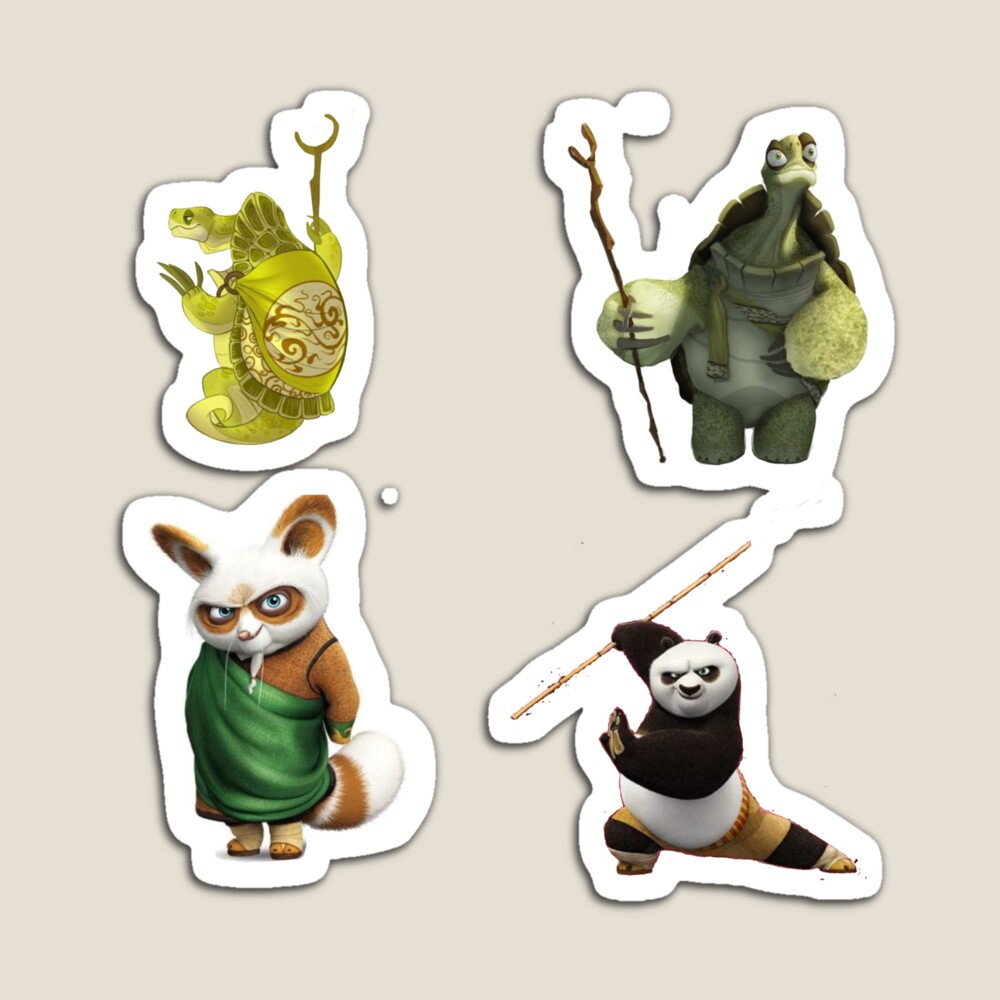 Kung fu panda , master oogway, Master shifu, master poo