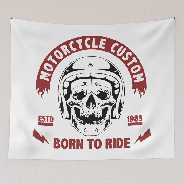 Item preview, Motorcycle Custom Born To Ride designed and sold by Vector Scout Lab.