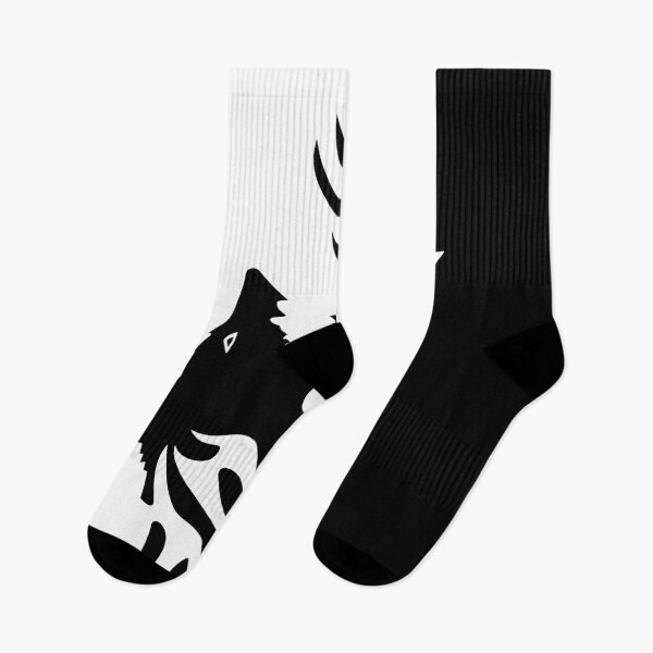 Item preview, Yin Yang Wolves - Black and White designed and sold by BonsaiCrafts.