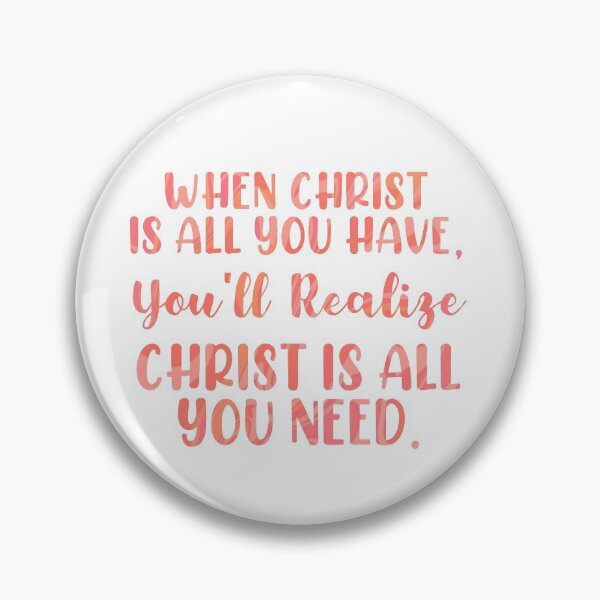 Aperçu de l'œuvre Christ est tout ce que vous avez, Christ est tout ce dont vous avez besoin typographie citation verset créée et vendue par crizzycreates.