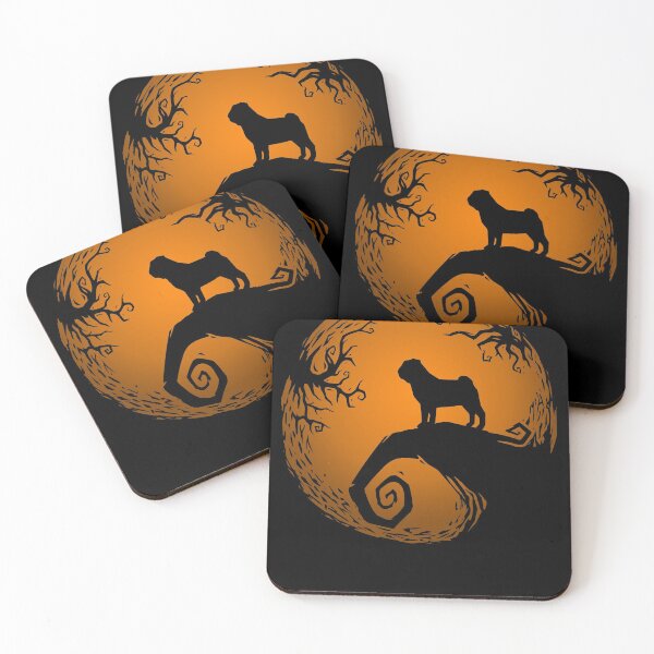 Item preview, Spooky Halloween Pug designed and sold by polygrafix.